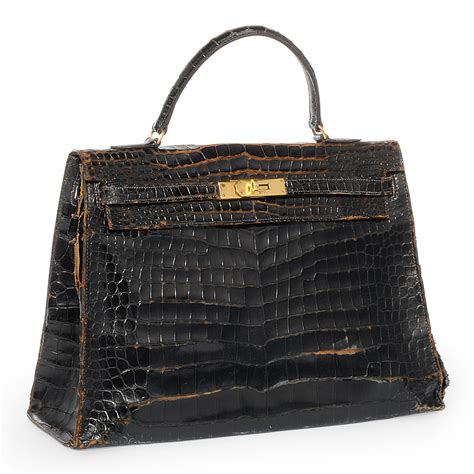 Hermes vintage crocodile kelly bag